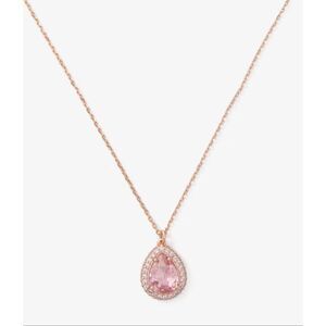 Kate Spade NWT Pink Pavé halo necklace Brilliant Statements